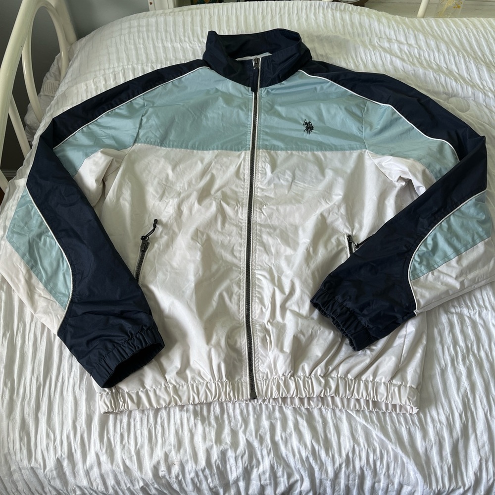 U.S. Polo Assn. Navy and Light Blue Jacket